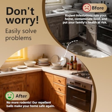 Natural Peppermint Mouse Repellent Balls for Home and Garden