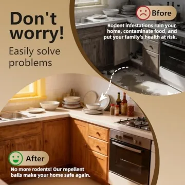 Natural Peppermint Mouse Repellent Balls for Home and Garden