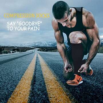 FuelMeFoot 3 Pack Copper Compression Socks - Compression Socks Women & Men Circulation - Best for Me...