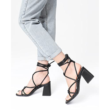 Fashionable Lace Up Heels for Women - Stylish & Comfortable