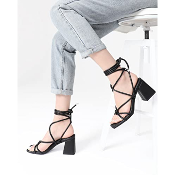 Fashionable Lace Up Heels for Women - Stylish & Comfortable