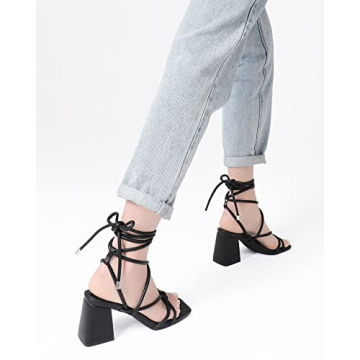 Fashionable Lace Up Heels for Women - Stylish & Comfortable