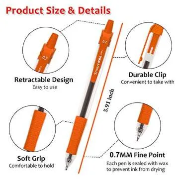 Shuttle Art 24 Colors Retractable Gel Ink Pens for All Ages