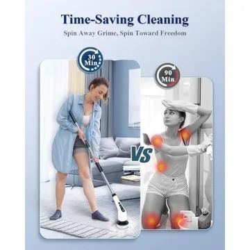 LOSUY Electric Spin Scrubber with 7 Brush Heads and Cordless Design