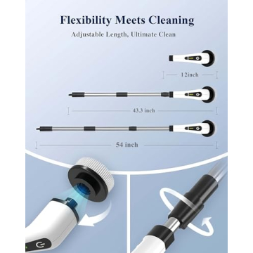 LOSUY Electric Spin Scrubber with 7 Brush Heads and Cordless Design