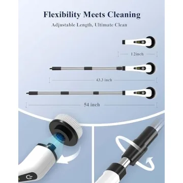 LOSUY Electric Spin Scrubber with 7 Brush Heads and Cordless Design