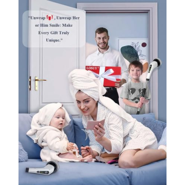 LOSUY Electric Spin Scrubber with 7 Brush Heads and Cordless Design