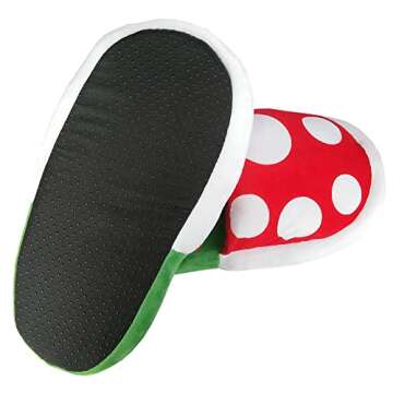 Lopbraa Piranha Plants Plush Funny Slippers Loafer with Pipe Pot Holder Funny Gifts for Women Mens Teens (Piranha Plants)