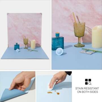 Double Sided 6PCS Photography Backdrop for All Creatives