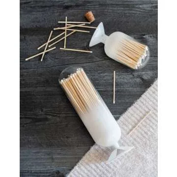 Elegant Glass Match Cloche with Striker - Perfect Gift