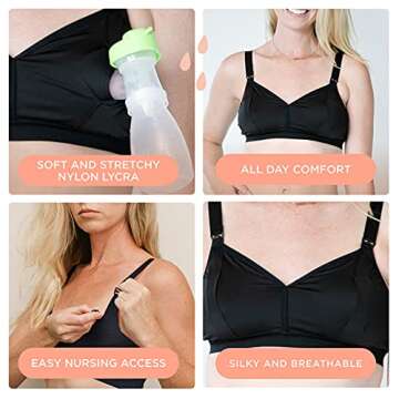 Dairy Fairy Rose Pumping Bra for Stylish Nursing Needs