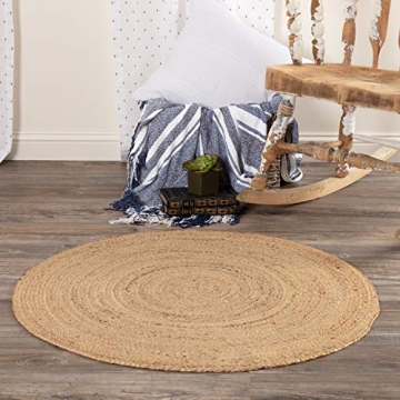 Harlow Coastal Jute Rug 3' Diameter for Any Decor