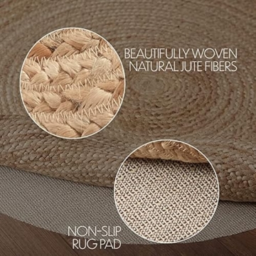 Harlow Coastal Jute Rug 3' Diameter for Any Decor