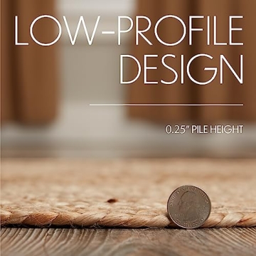 Harlow Coastal Jute Rug 3' Diameter for Any Decor