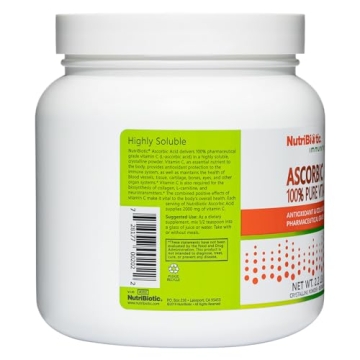 NutriBiotic Ascorbic Acid Vitamin C Powder - 2.2 Lbs