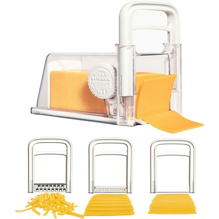4-in-1 Cheese Chopper: Grate, Slice, Store Cheese