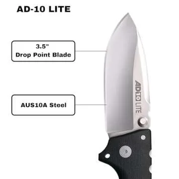 Cold Steel AD-10 Lite Tactical Folding Knife for EDC