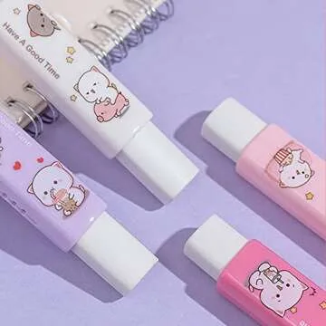 Cute Retractable Pencil Eraser Set for Kids & Artists
