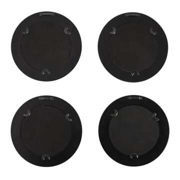 Elegant Round Wood Framed Bird Prints - Set of 4