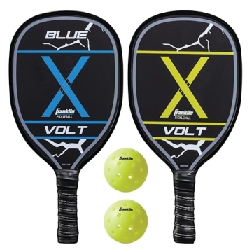 Franklin Sports Pickleball Paddle and Ball Set - Perfect for Beginners with 2 Paddles and Balls