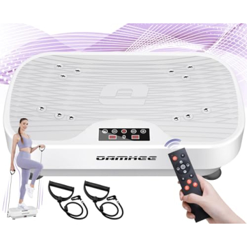 DamKee Vibration Plate Exercise Machine, Vibration Plate for Lymphatic Drainage, 9 Modes Whole Body ...