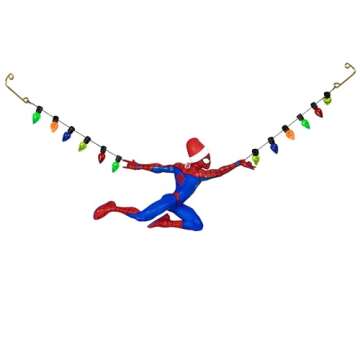 Hallmark Keepsake Christmas Ornament 2024, Marvel Spider-Man Holidays in Full Swing, Gifts for Marve...