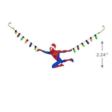 Hallmark Keepsake Christmas Ornament 2024, Marvel Spider-Man Holidays in Full Swing, Gifts for Marvel Fans