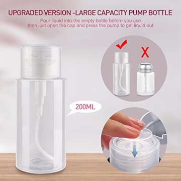 1080 PCS Pink Lint Free Nail Wipes, Eyelash Extension Wipes, Super Absorbent Soft Non-Woven with a Pump Dispenser Bottle Disposable Nail Polish Remover for Polish Clean Acrylic Nails Remover