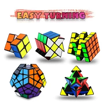 Speed Cube Set | 5-Piece Puzzle Cubes for All Ages
