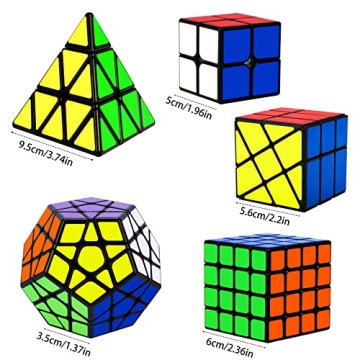 Speed Cube Set | 5-Piece Puzzle Cubes for All Ages