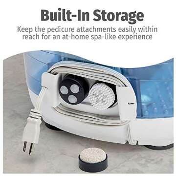 HoMedics 2-in-1 Sauna and Footbath with Heat Boost, Pedicure At-Home Spa with Visible Warm Mist and Massaging Hydra Streams