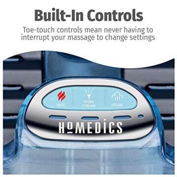 HoMedics 2-in-1 Sauna and Footbath with Heat Boost, Pedicure At-Home Spa with Visible Warm Mist and Massaging Hydra Streams