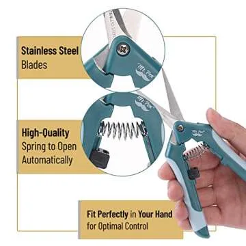 Mr. Pen- Gardening Scissors, 6.5 Inch, Pruning Shears for Gardening with Straight Stainless Steel Blade, Garden Shears, Gardening Shears, Garden Clippers Handheld, Pruners for Gardening, Plant Shears