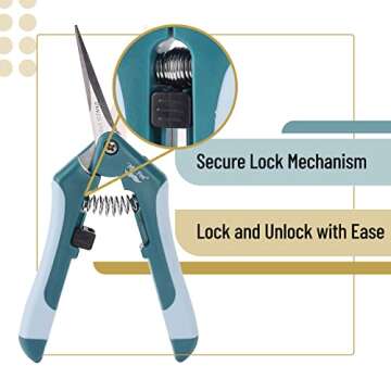 Mr. Pen- Gardening Scissors, 6.5 Inch, Pruning Shears for Gardening with Straight Stainless Steel Blade, Garden Shears, Gardening Shears, Garden Clippers Handheld, Pruners for Gardening, Plant Shears