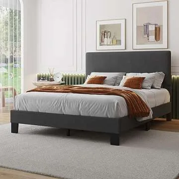 Stylish Lifezone Queen Bed Frame with Easy Assembly
