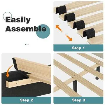 Stylish Lifezone Queen Bed Frame with Easy Assembly