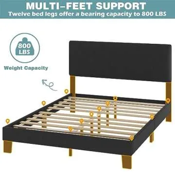 Stylish Lifezone Queen Bed Frame with Easy Assembly
