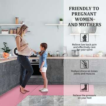 AUTODECO Anti-Fatigue Kitchen Mats Set - 17x29 & 17x59