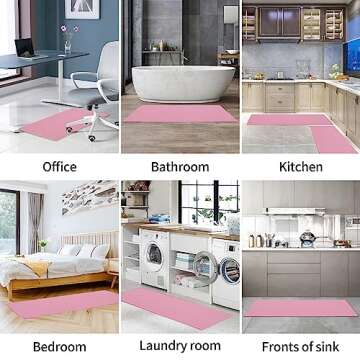 AUTODECO Anti-Fatigue Kitchen Mats Set - 17x29 & 17x59