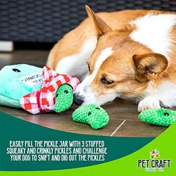 Interactive Plush Dog Toys - Hide and Seek Pickles