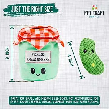 Interactive Plush Dog Toys - Hide and Seek Pickles
