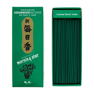 Morning Star Cedarwood Incense - 200 Sticks for Serenity