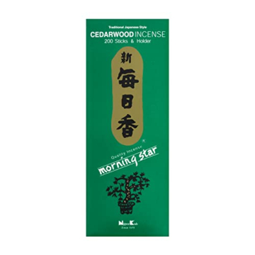 Morning Star Cedarwood Incense 200 Stick Pack for Relaxation