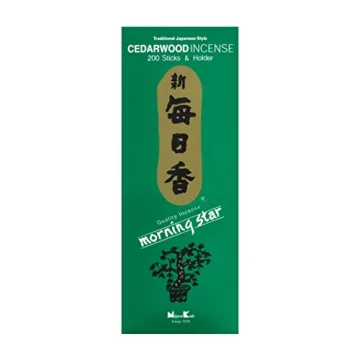 Morning Star Cedarwood Incense 200 Stick Pack for Relaxation