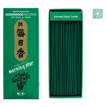Morning Star Cedarwood Incense 200 Stick Pack for Relaxation