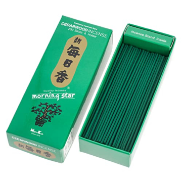 Morning Star Cedarwood Incense 200 Stick Pack for Relaxation
