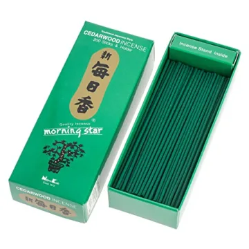 Morning Star Cedarwood Incense 200 Stick Pack for Relaxation