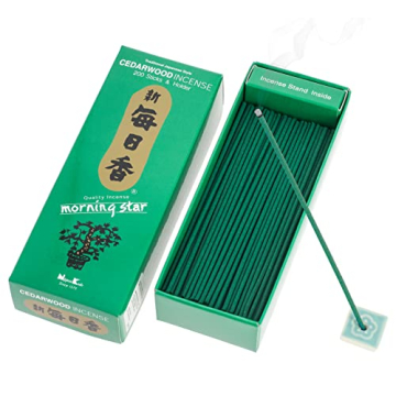 Morning Star Cedarwood Incense 200 Stick Pack for Relaxation