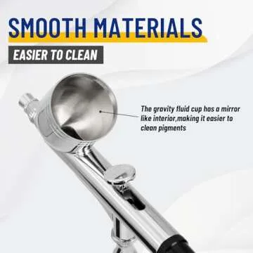 Timbertech Professional Double Action Airbrush BD-130 Mounted 0.3mm Nozzles and Needles for Cake Decorating, Painting, Tattoo, Models Art,Craft and so on