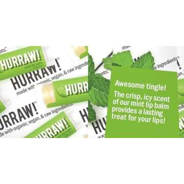 Hurraw! Coconut, Earl Grey, Mint Lip Balms, 3 Pack Bundle: Organic, Certified Vegan, Cruelty and Gluten Free. Non-GMO, 100% Natural Ingredients. Bee, Shea, Soy and Palm Free. Made in USA